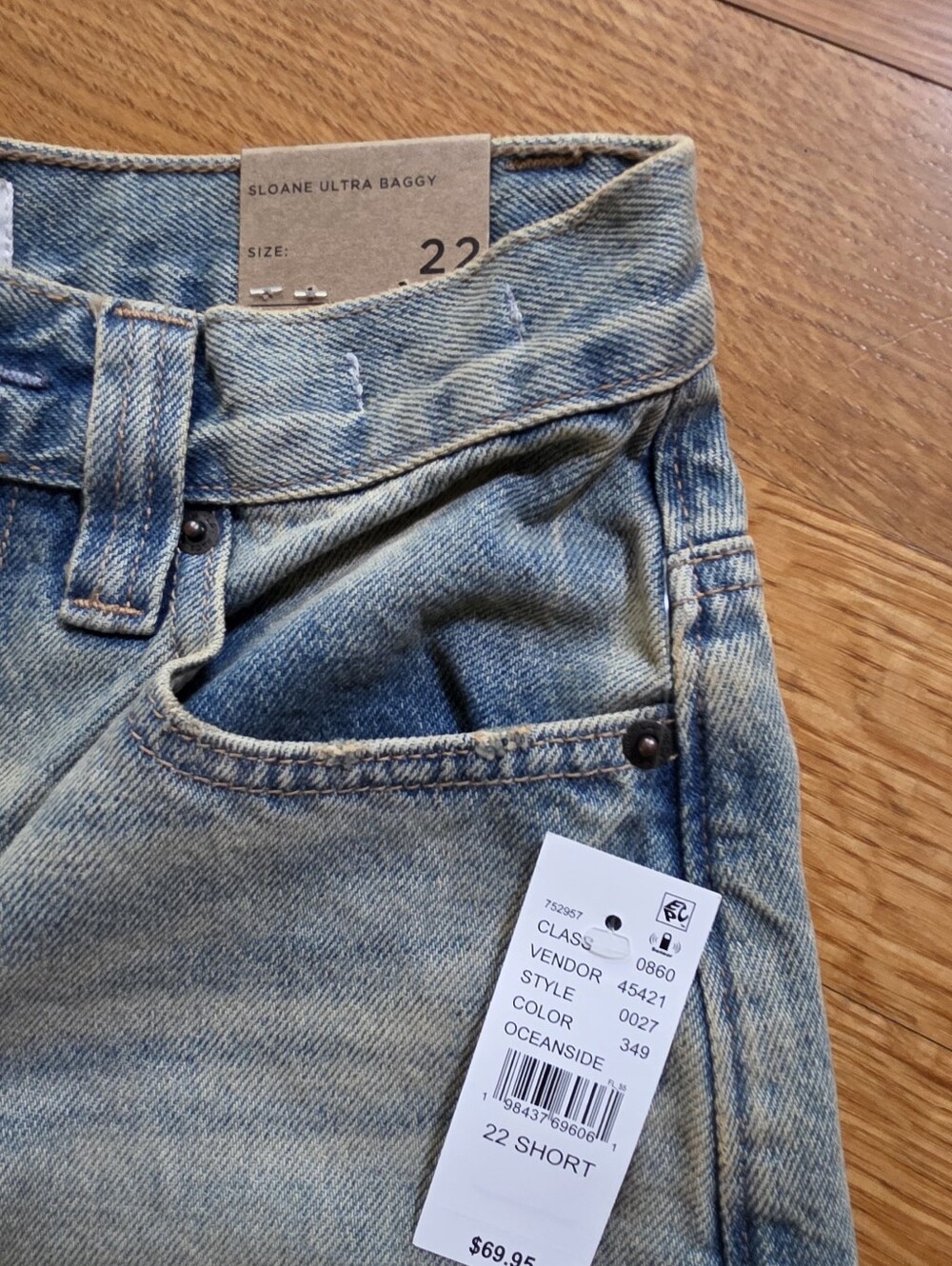 Pacific Sun Sloane Ultra Baggy Jeans in Oceanside Blue